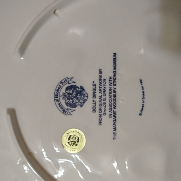 Vintage RARE 1982 House Of Global Art Dolly Dingle Plate - Picture 4 of 5